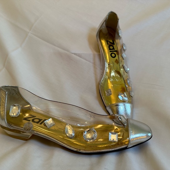 Zalo lucite with rhinestones never worn 5 1/2 - Picture 4 of 6